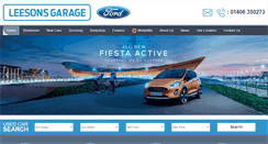 Desktop Screenshot of leesonsgarage.co.uk